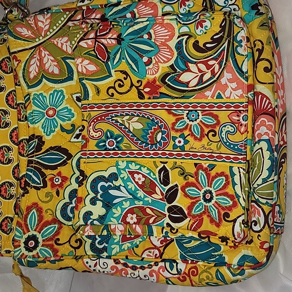 Vera Bradley Provencal Mailbag Crossbody w/Rhythm and Blues Checkbook Cover - Picture 3 of 13